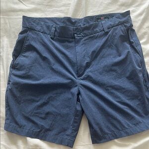 Men’s Vineyard Vines Performance Breaker Shorts, Heathered Blue, Size 33